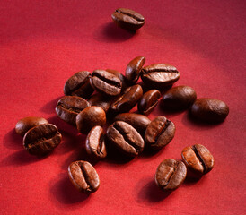 Kaffee-Bohnen, Bohnen, Kaffee, roh, isoliert,
