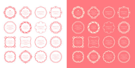 春をイメージしたほんわかフレームデザイン。アンティークやヴィンテージスタイルの装飾。