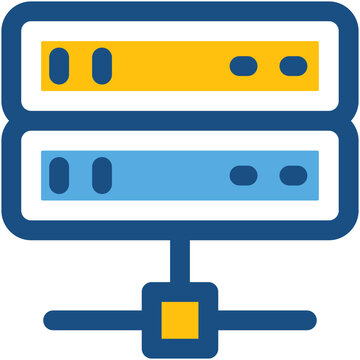 Server Share Colored Vector Icon