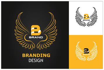 illustration of a branding design set vector
