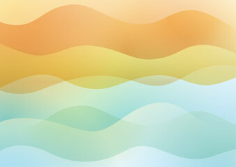 明るい流線、波のイメージ