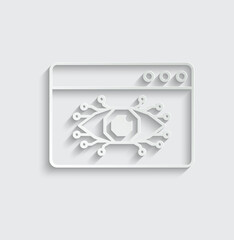 ai icon vector Artificial intelligence icon logo 