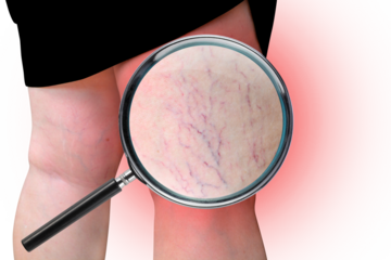 Leg capillary magnifier PNG transparent