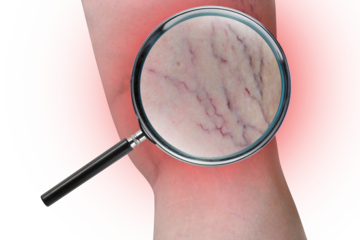 Leg capillary magnifier PNG transparent