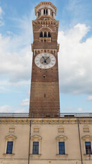 tall Lamberti tower in Verona