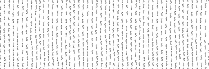 Simple seamless pattern with small dash line. Vector background with abstract geometric element. Modern illustration for print, paper, decor, fabric. - obrazy, fototapety, plakaty