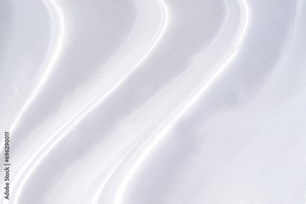 Poster white cloth background abstract with soft waves.