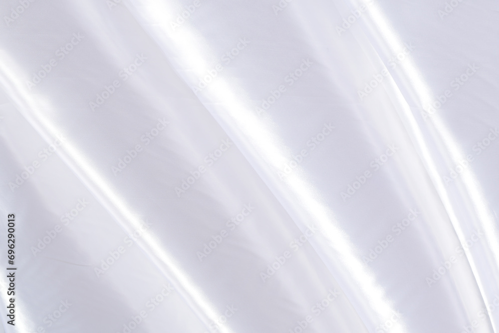 Poster white cloth background abstract with soft waves.