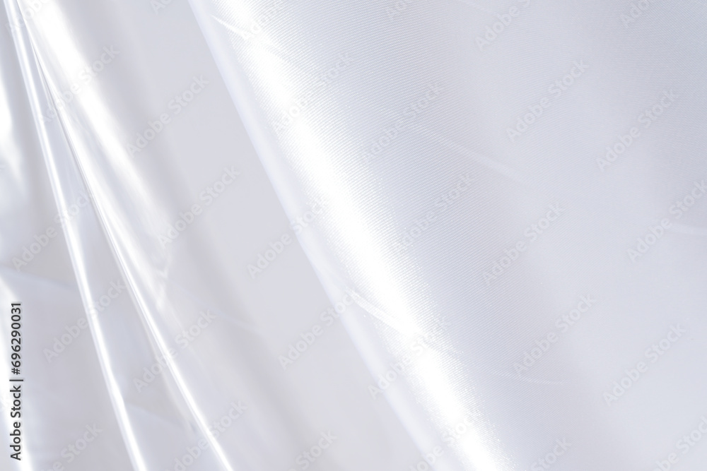 Poster white cloth background abstract with soft waves.