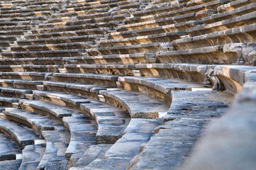 rows of seats in a antic theatre