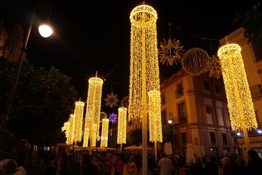 Luci di natale a Siviglia