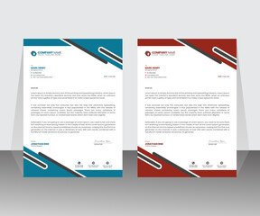 A unique letterhead design template for your business