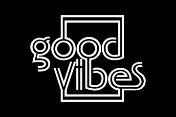 Streetwear typography good vibes aesthetic quotes graphic tee design templates