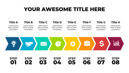 Obraz premium Presentation elements and Infographic elements design can be used for presentation, workflow layout, diagram, annual report, web design.