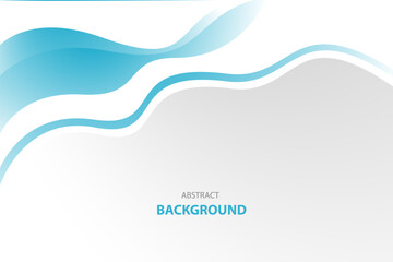 White and line blue wave modern background with white space for text and message. template design