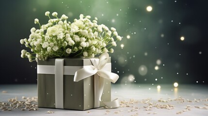 bouquet of white flowers - Powered by Adobe