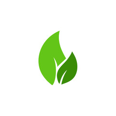 Green leaves vector
