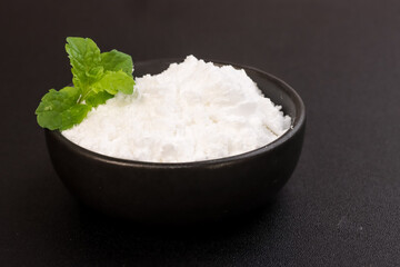 Sweet Confectioners Powdered Sugar in a Bowl.