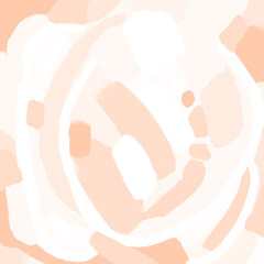 Abstract art with the color of the year 2024. PANTONE 13-1023 Peach Fuzz - 696297250