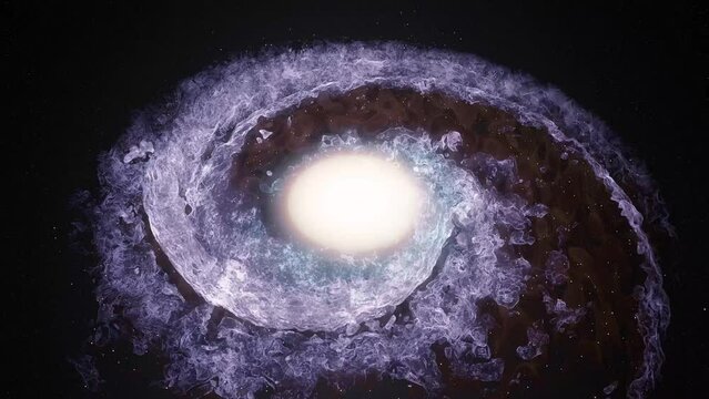 Spiralgalaxie mit hellem Zentrum #10