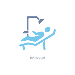 Dental Chair concept line icon. Simple element illustration. Dental Chair concept outline symbol design.