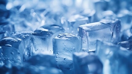 Ice cubes background 