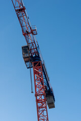 Fototapeta na wymiar construction crane,Construction crane against the sky. On construction site,Crane 