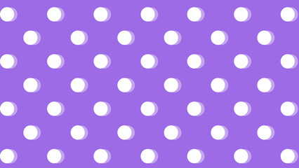 Purple seamless pattern with white polka dot
