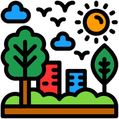 Green infrastructure Icon