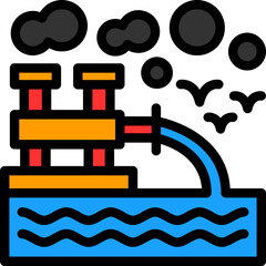 Water pollution Icon