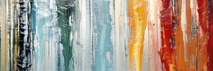 Modern Minimalist Vibrant Color Play and Textural Waves in Contemporary Fluid Artwork Banner Website
