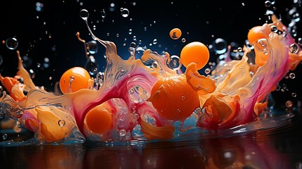Bubbles in soap. Creative of bubbles in soapy. AI generate illustration