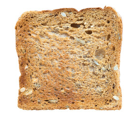 fried toast isolated