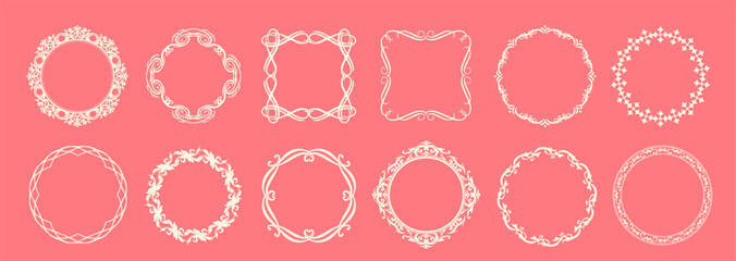 春をイメージしたアンティークフレームデザイン