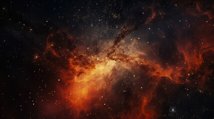 Fototapeta na wymiar Colorful cosmic space background with nebula and stars. Astrology concept.