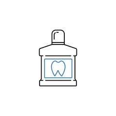 Mouthwash concept line icon. Simple element illustration. Mouthwash concept outline symbol design.