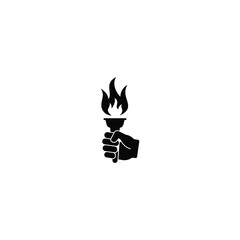 Torch icon, Torch sign vector for web site Computer and mobile app