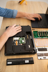electronic repair shop technology renovation business occupation concept