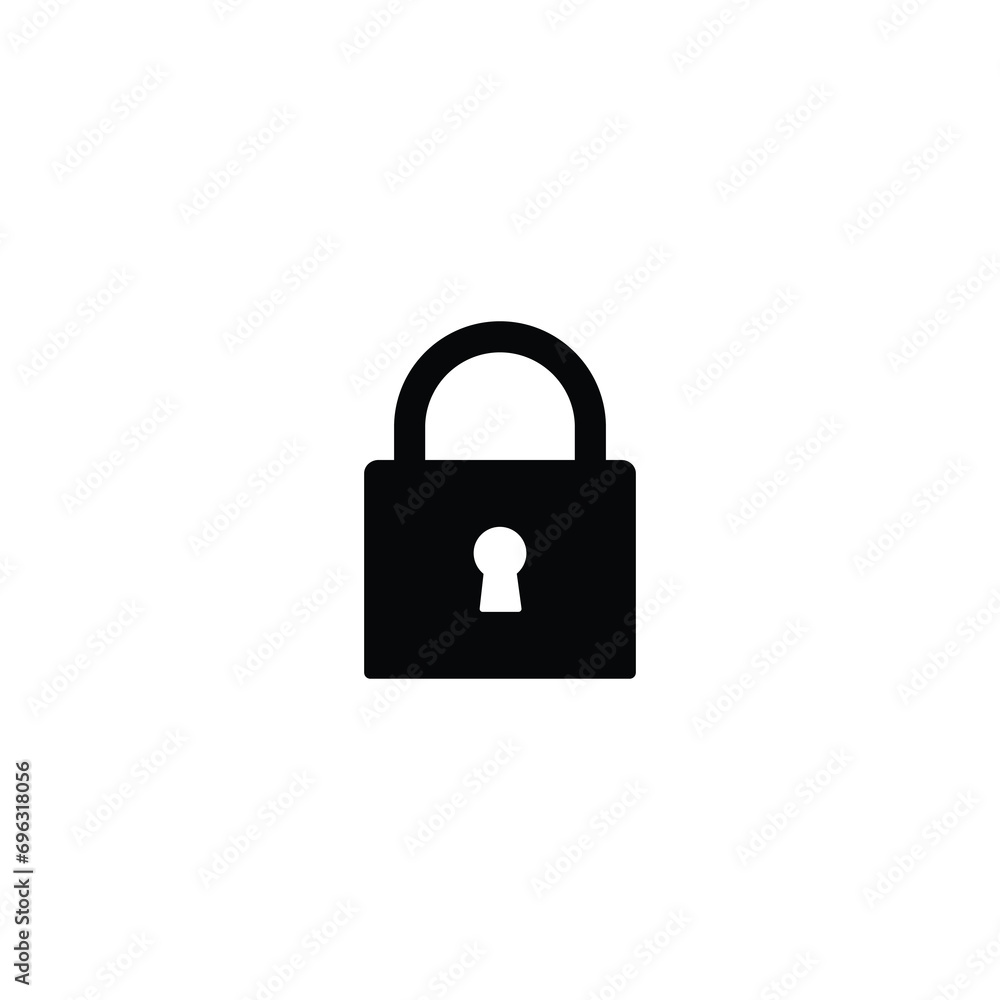 Aufkleber lock icon, lock sign vector for web site computer and mobile app