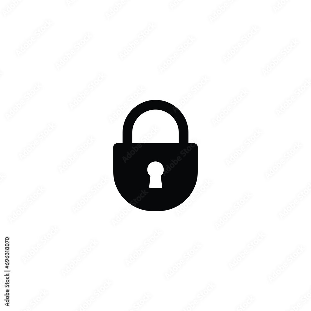 Aufkleber lock icon, lock sign vector for web site computer and mobile app