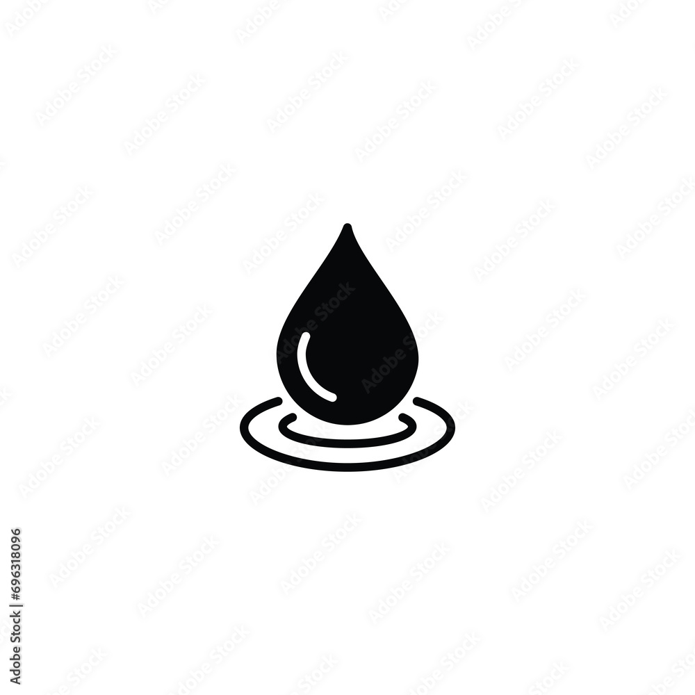 Aufkleber drop water icon, drop water sign vector for web site computer and mobile app