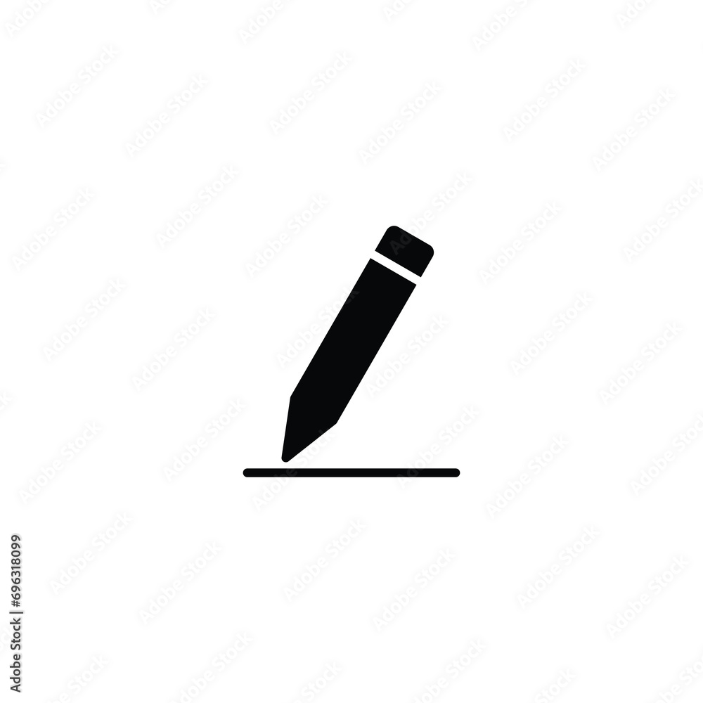 Poster pencil icon, edit symbol vector for web site computer and mobile app