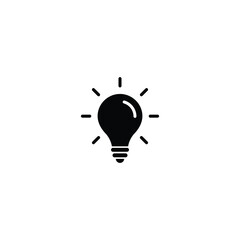 Light bulb icon, Light bulb sign vector for web site Computer and mobile app