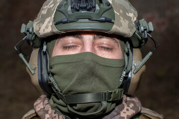 Portrait of a ukrainian soldier	