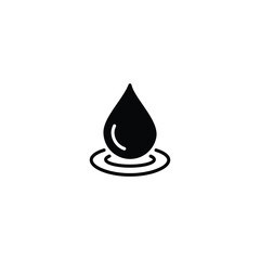 Fototapeta premium Drop water icon, Drop water sign vector for web site Computer and mobile app