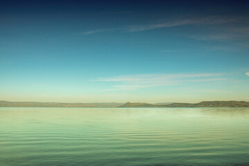 Waterfront at the Lake Balaton in Balatonfoldvar,Hungary.