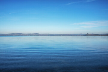 Waterfront at the Lake Balaton in Balatonfoldvar,Hungary.