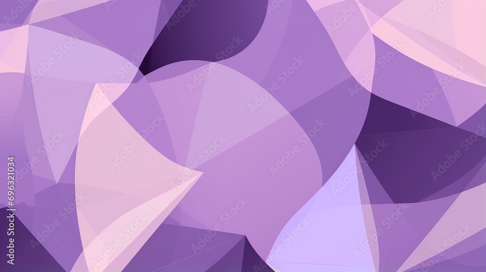 Poster pastel purple triangle waves: abstract background with geometric patterns and serene vibes