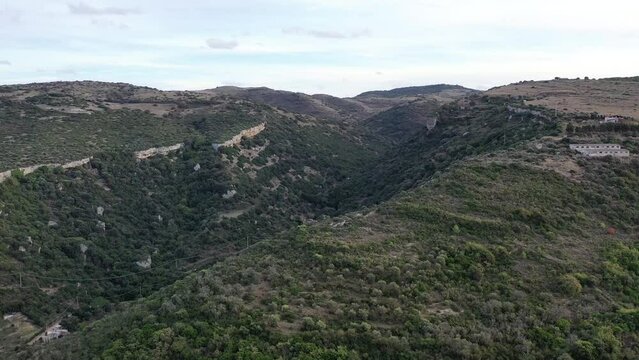 survol du centre de la Sardaigne