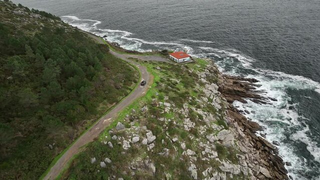 Faro de Monte Louro en Galicia